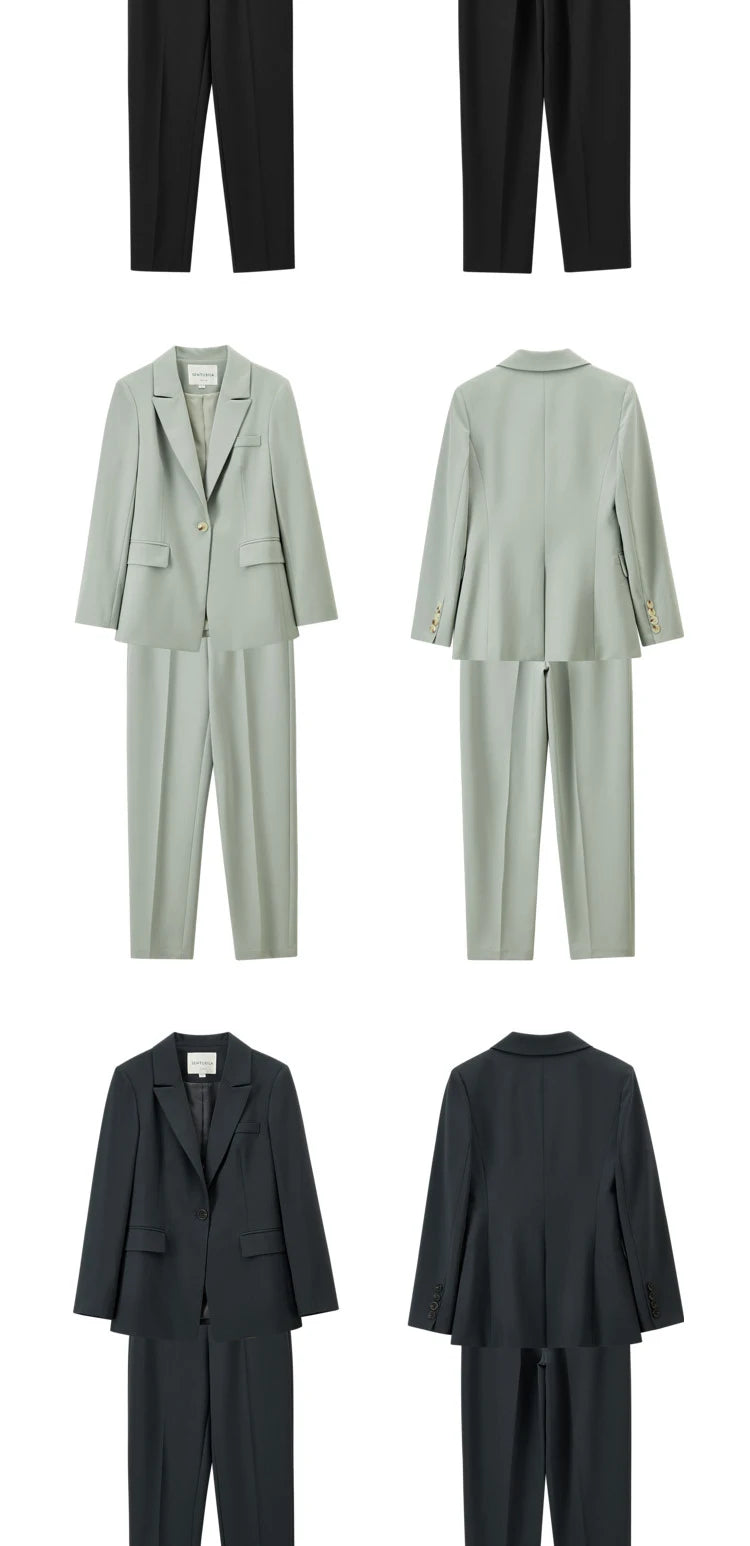 AMEHE Women’s Office Blazer & Pants Set – Stylish 2-Piece Outfit