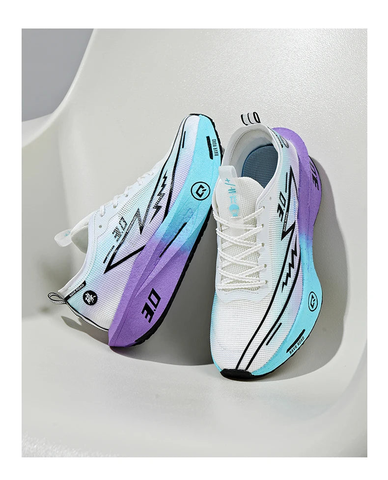 Carbon Plate Running Shoes – Lightweight Breathable Marathon Sneakers for Men & Women, Non-Slip Athletic Training Shoes