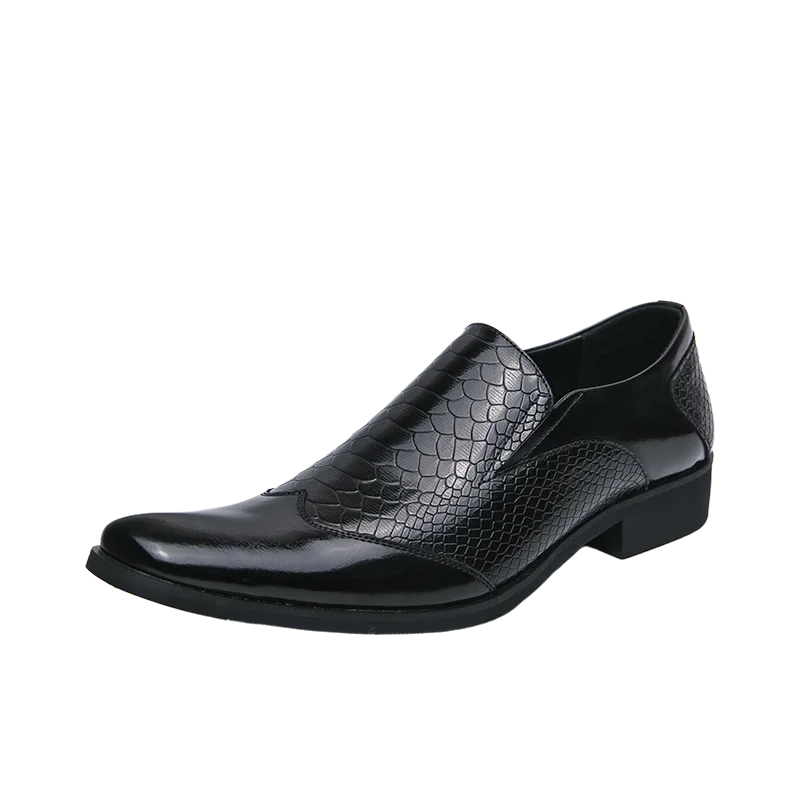 Men’s Shiny Leather Chelsea Shoes – Elegant & Versatile Footwear