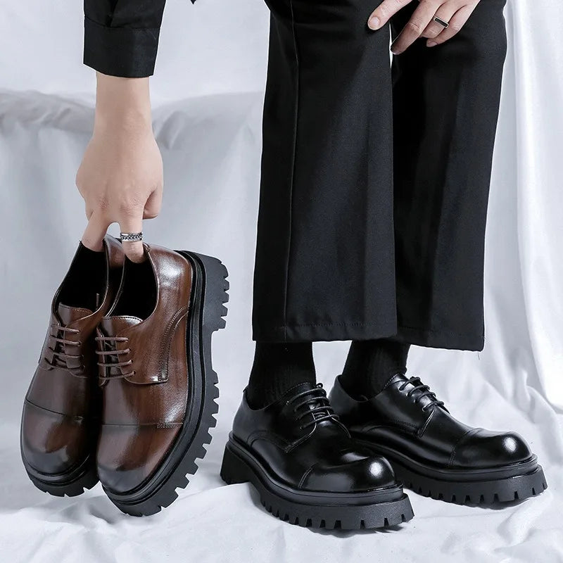 Men’s Fashion Leather Shoes – Versatile Party & Office Footwear