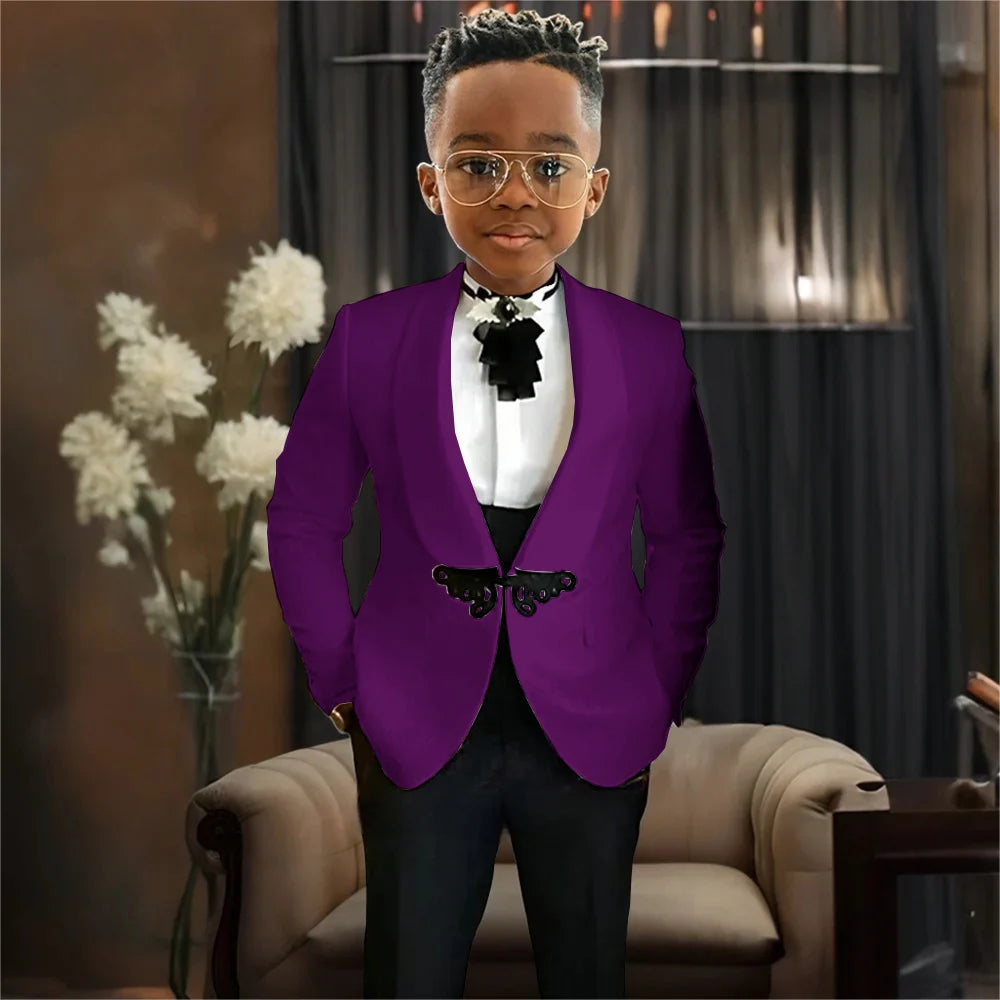 AMEHE Boys’ Luxury 3-Piece Tuxedo