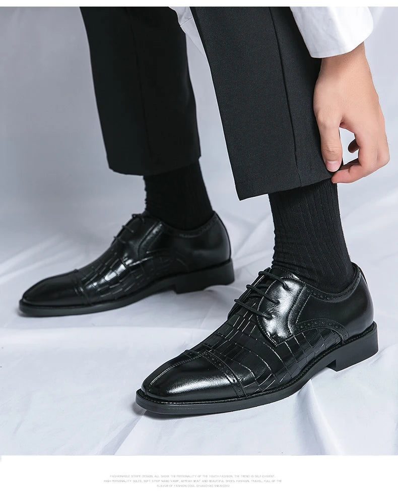 Men’s British Style Leather Shoes – Casual & Formal Footwear