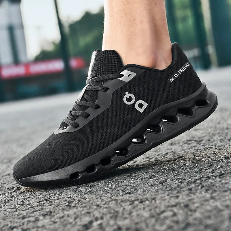 Fashion Cushioning Running Shoes – Lightweight Breathable Tennis & Sports Sneakers for Menual Walking Footwear