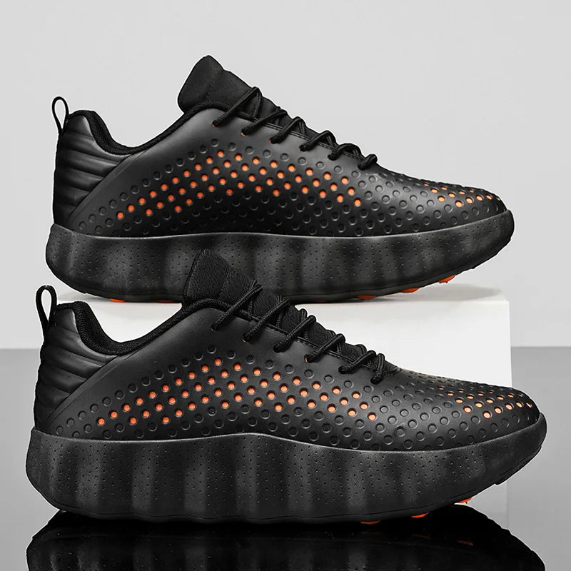 Men’s Cushioned Running Shoes – Breathable Thick Sole Non-Slip Sneakers
