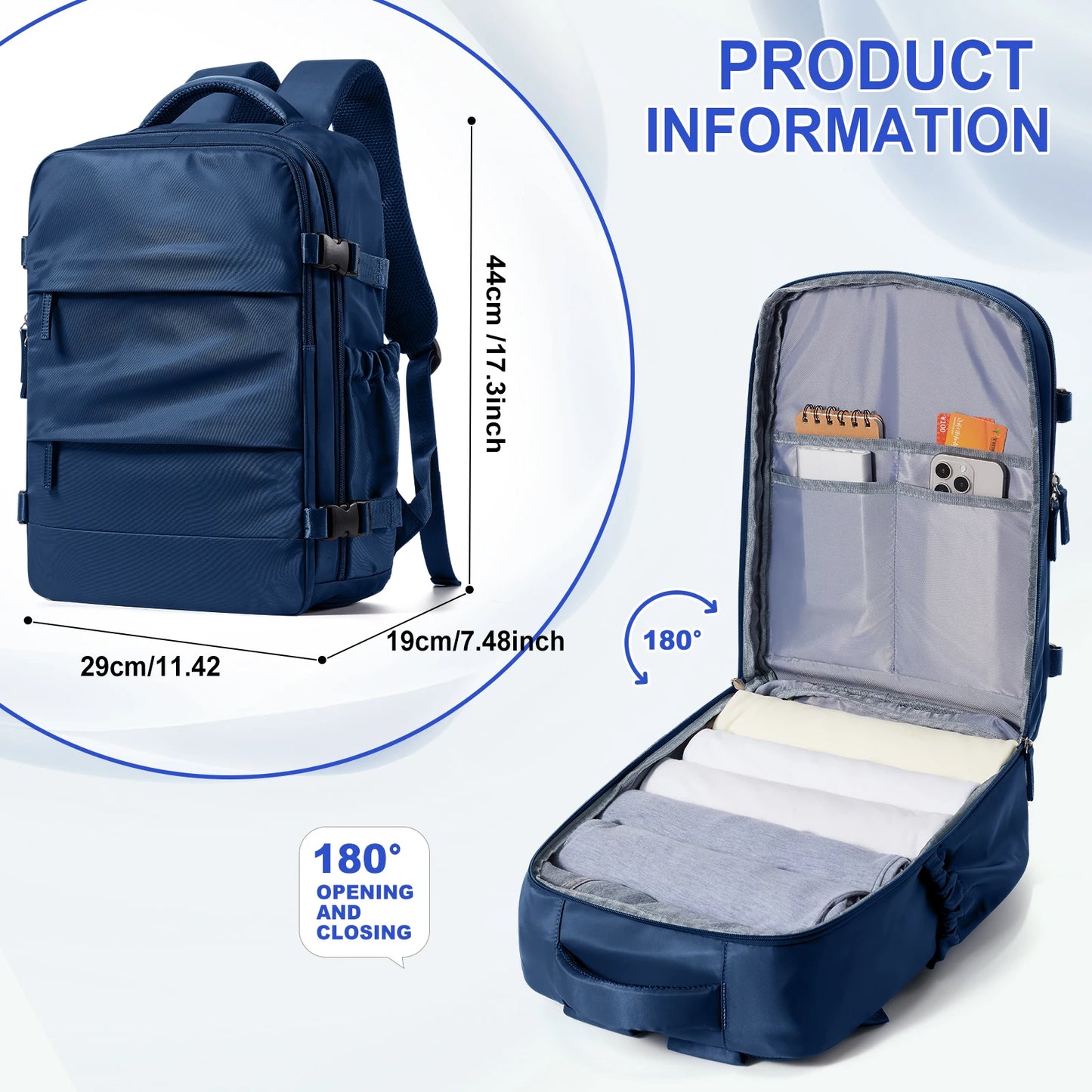 Women’s TSA-Approved Travel Laptop Backpack – Carry-On Weekender Bag
