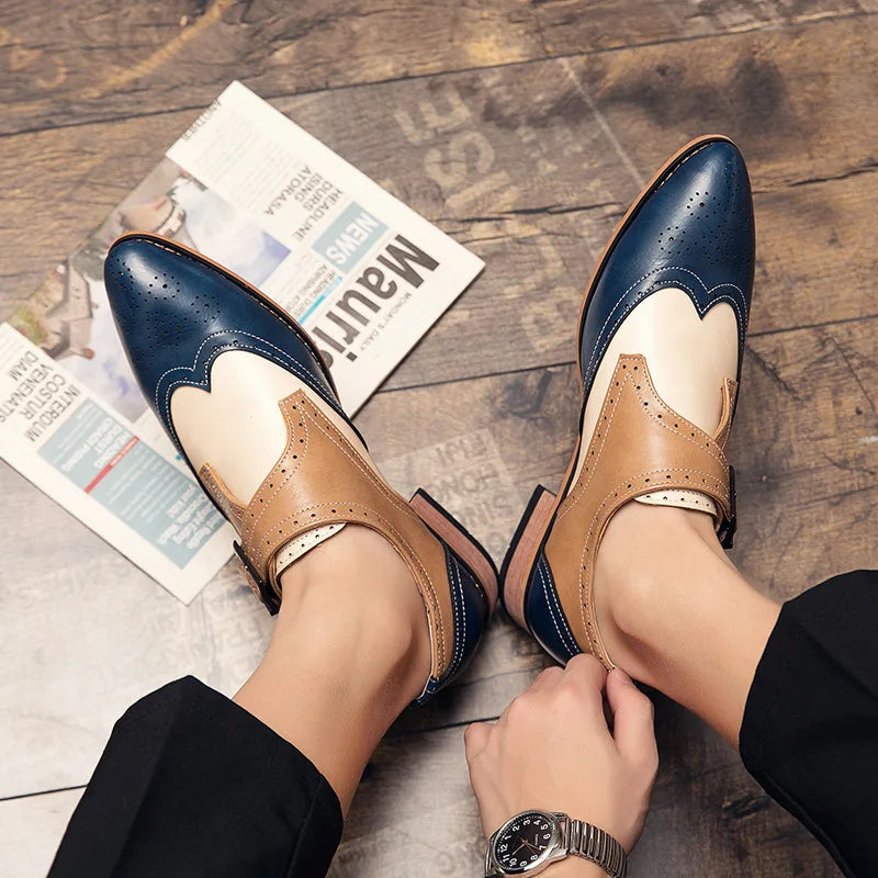 Men’s Fashion Brogue Shoes – Elegant Leather Formal Footwear