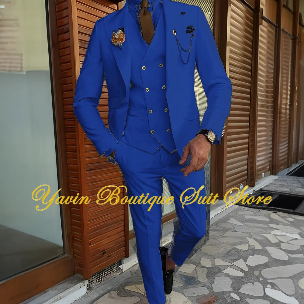 AMEHE Men’s Luxury 3-Piece Suit