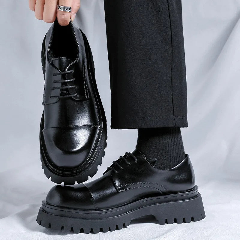 Men’s Fashion Leather Shoes – Versatile Party & Office Footwear