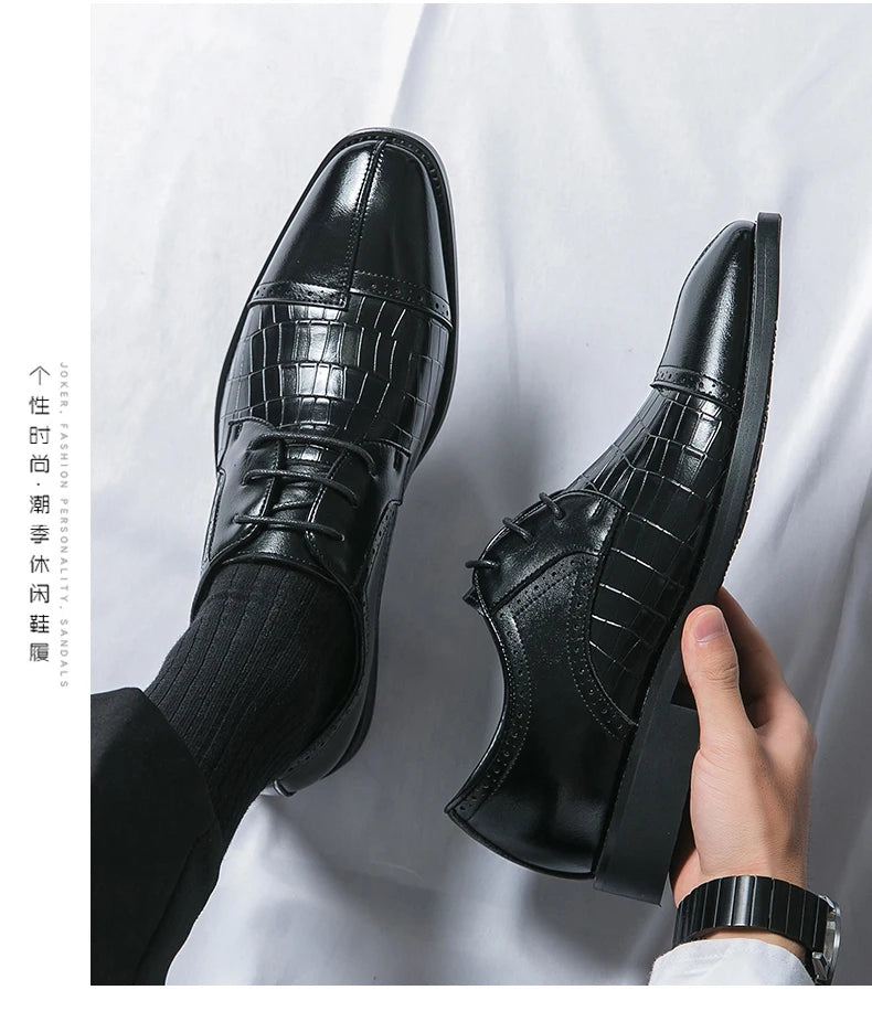 Men’s British Style Leather Shoes – Casual & Formal Footwear