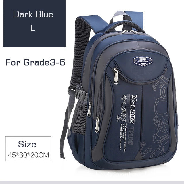 Boys School Backpack – Durable & Spacious for Kids & Teens