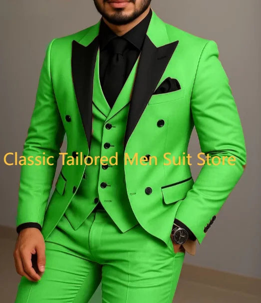 AMEHE Beige Wedding Luxury Suit
