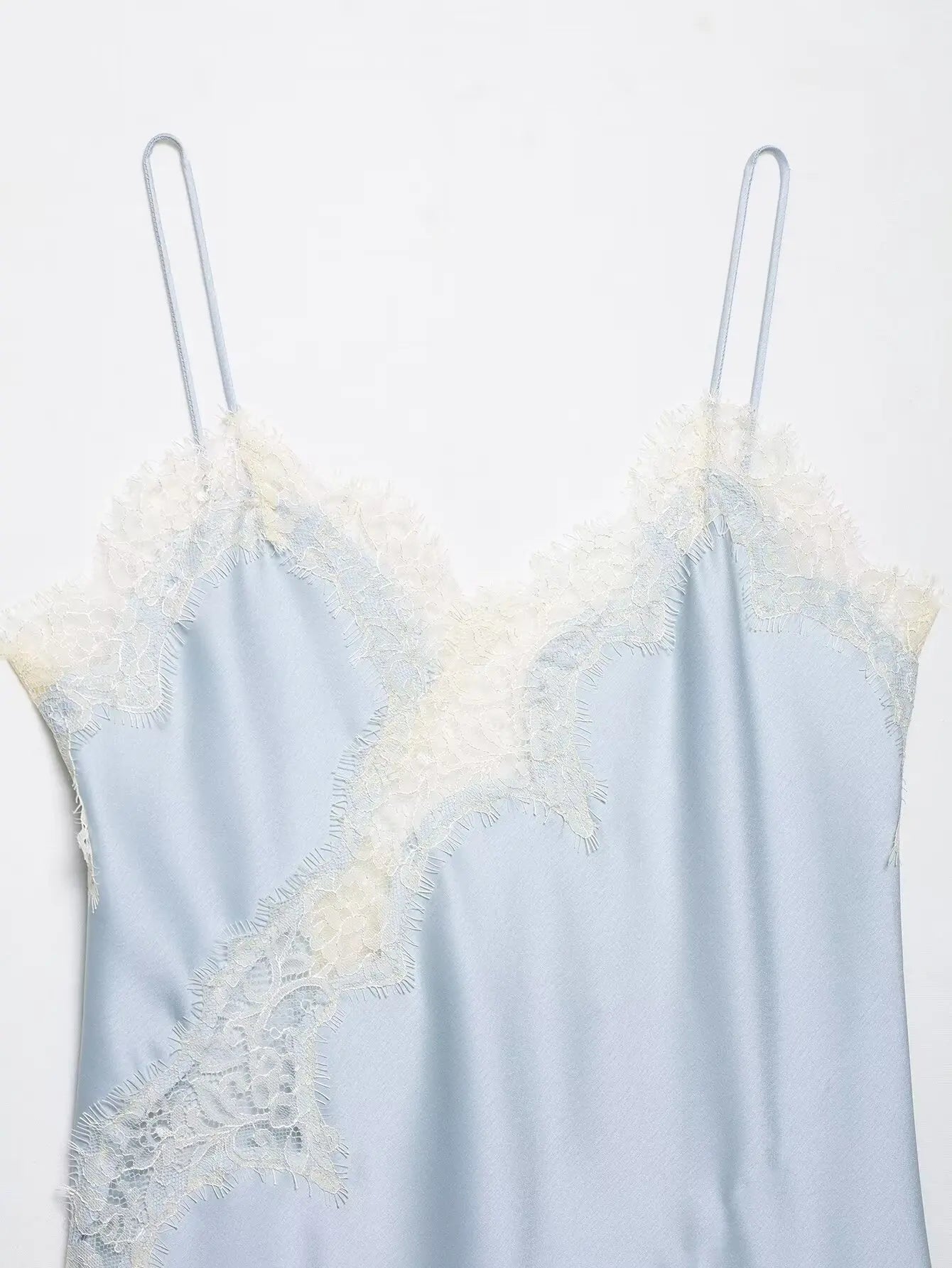 AMEHE Women's Asymmetrical Lace Backless Off-Shoulder Camisole Top