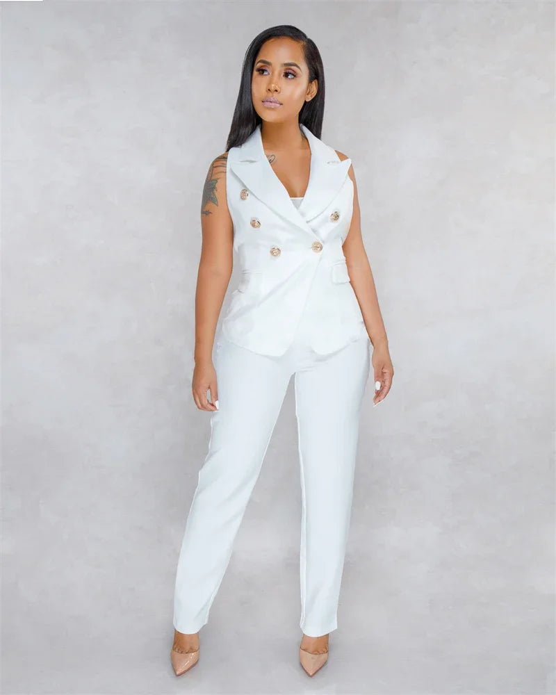 AMEHE Women’s 2-Piece Office Matching Suit Set
