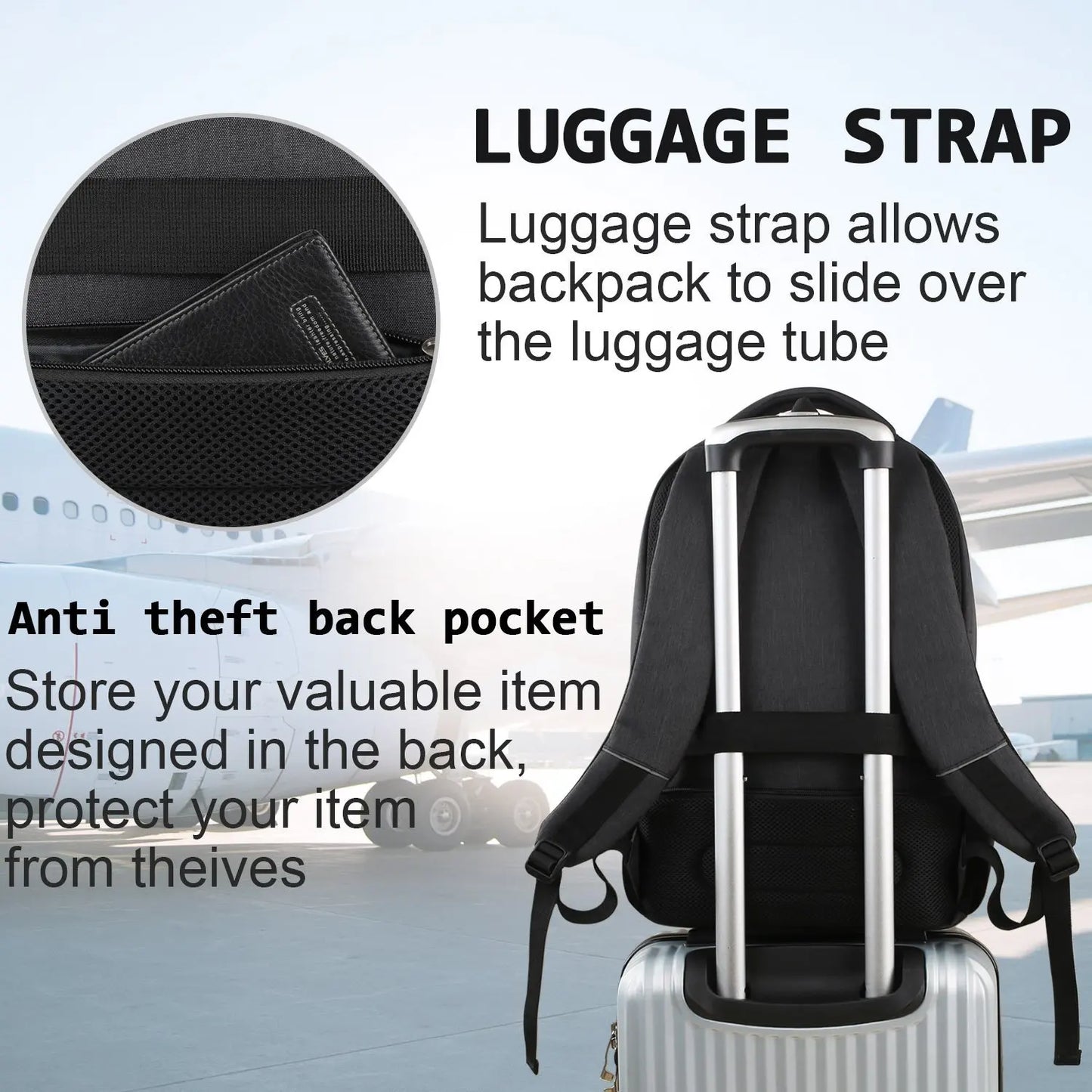Men's Ergonomic Waterproof Travel Backpack