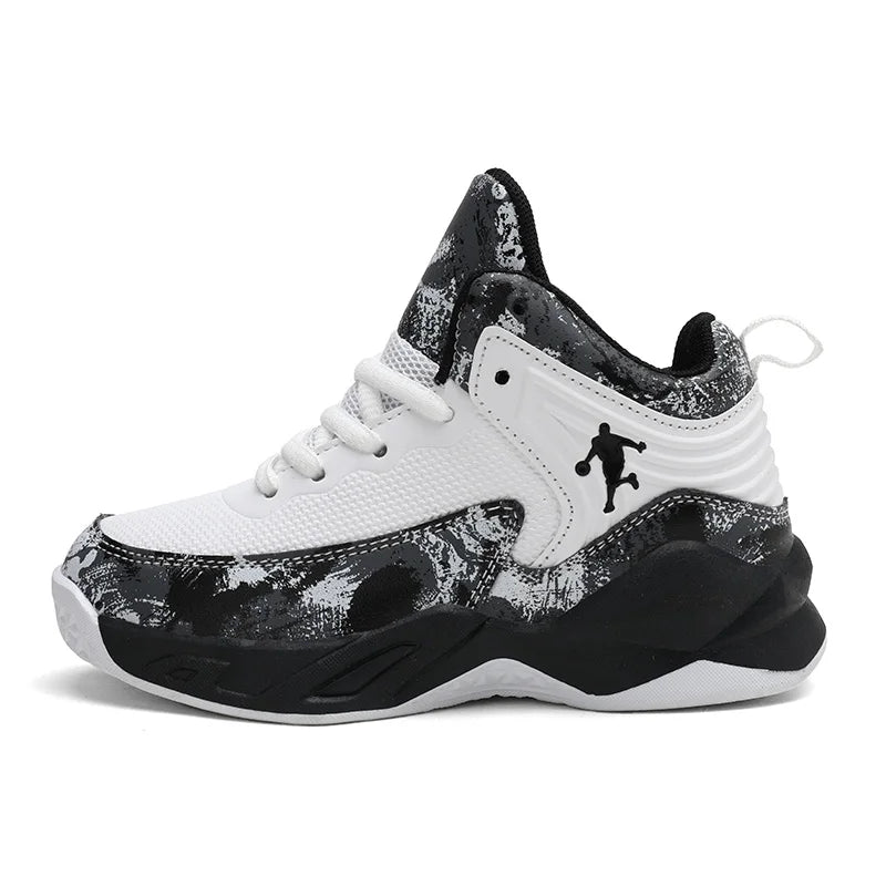 Boys’ Basketball Shoes – Kids’ Sports Sneakers, Non-Slip