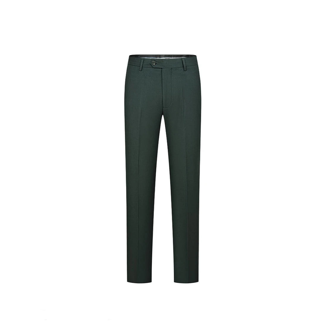 AMEHE Men’s Green Striped 3-Piece Tuxedo – Blazer, Vest & Pants