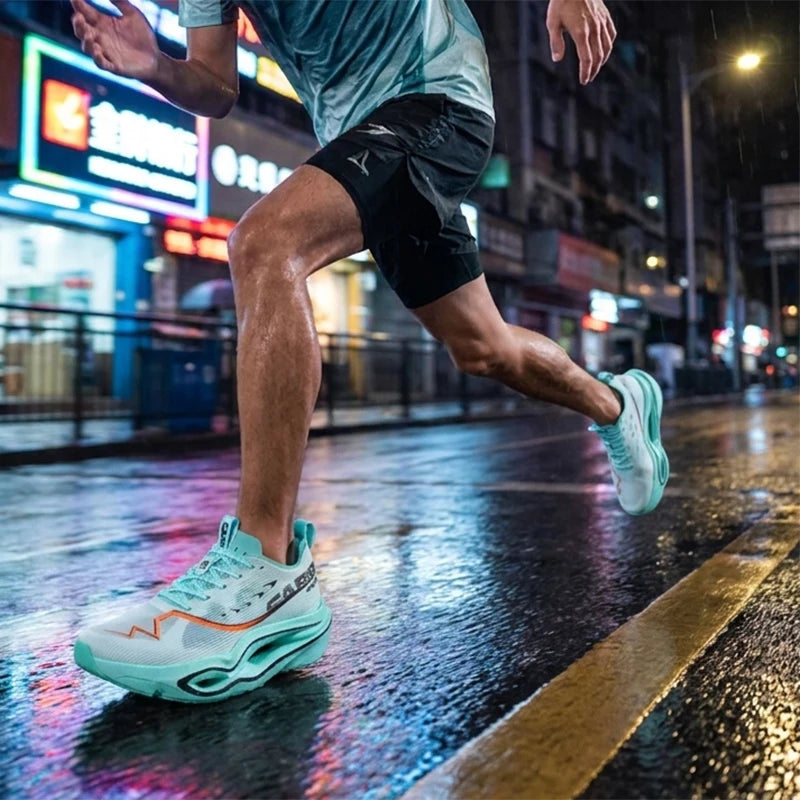 Carbon Plate Running Shoes – Lightweight Breathable Marathon Sneakers for Men & Women, Athletic Training Shoes