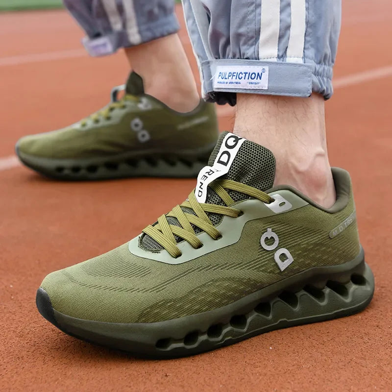 Fashion Cushioning Running Shoes – Lightweight Breathable Tennis & Sports Sneakers for Menual Walking Footwear