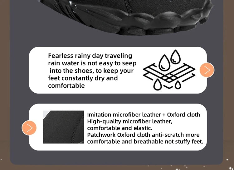 Winter Barefoot Shoes – Waterproof Non-Slip Outdoor Sneakers for Men & Women