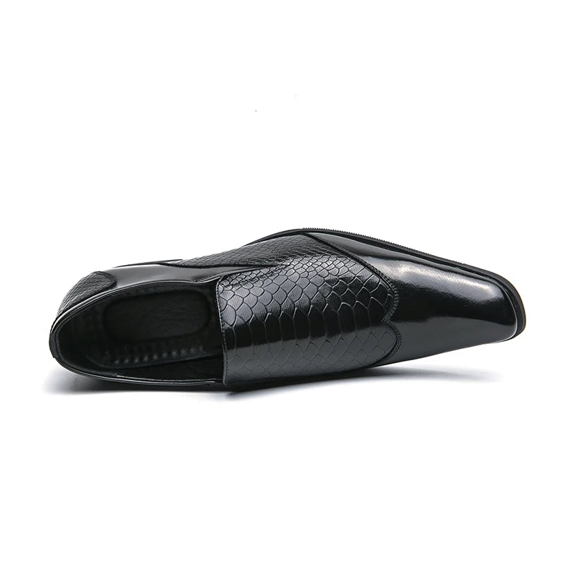 Men’s Shiny Leather Chelsea Shoes – Elegant & Versatile Footwear