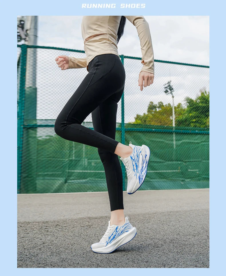 Men's & Women's Carbon Plate Running Shoes – Lightweight Breathable Athletic Sneakers for Training & Jogging
