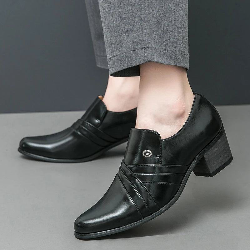 High-End Men’s Formal Shoes – Business & Wedding Leather Shoes