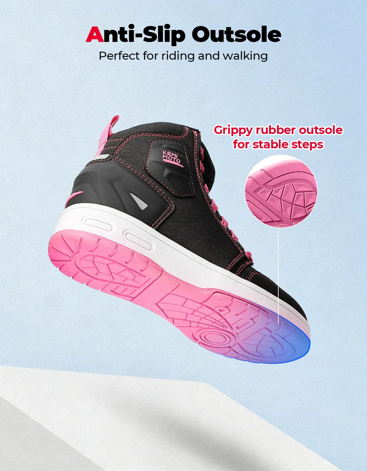 Women’s Motobike Shoes – Ankle & Toe Reinforced Safety
