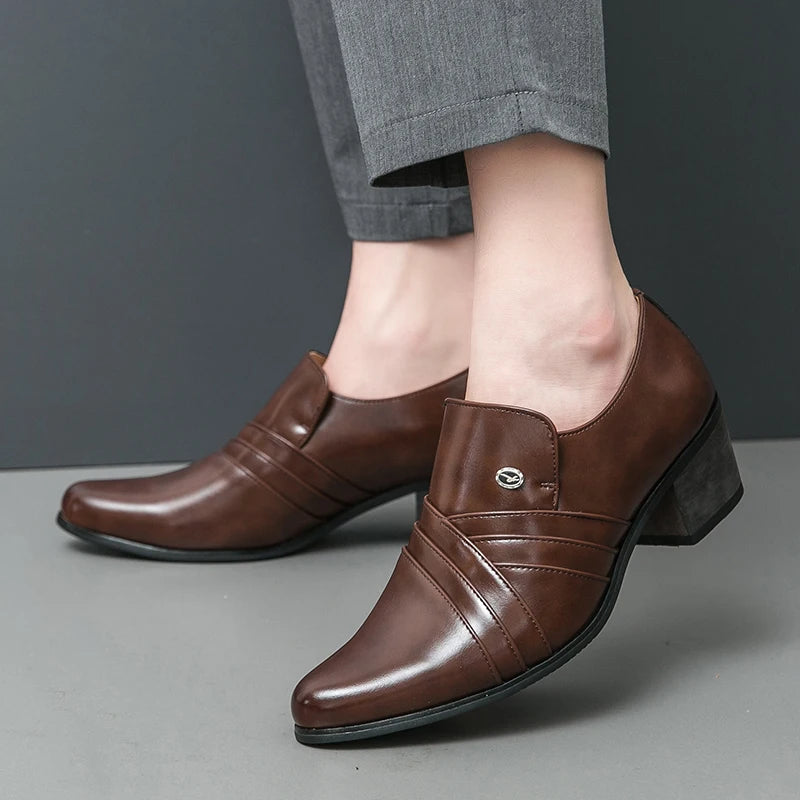 High-End Men’s Formal Shoes – Business & Wedding Leather Shoes