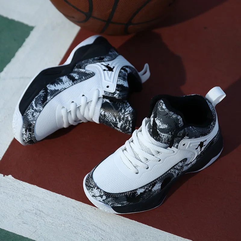 Boys’ Basketball Shoes – Kids’ Sports Sneakers, Non-Slip
