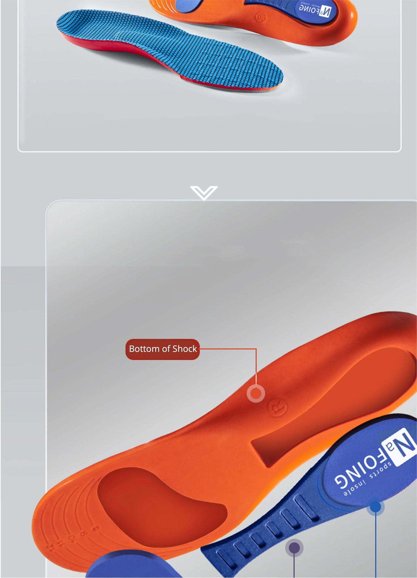 Sport Orthopedic Insoles – EVA Shock-Absorbing Shoe Inserts for Running, Basketball & Walking