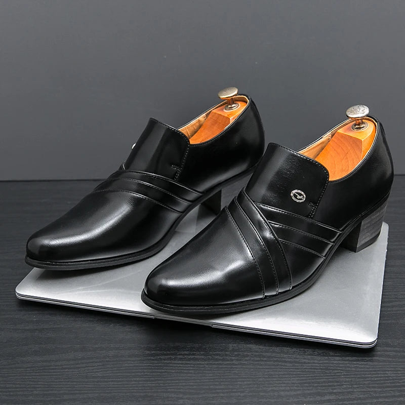 High-End Men’s Formal Shoes – Business & Wedding Leather Shoes