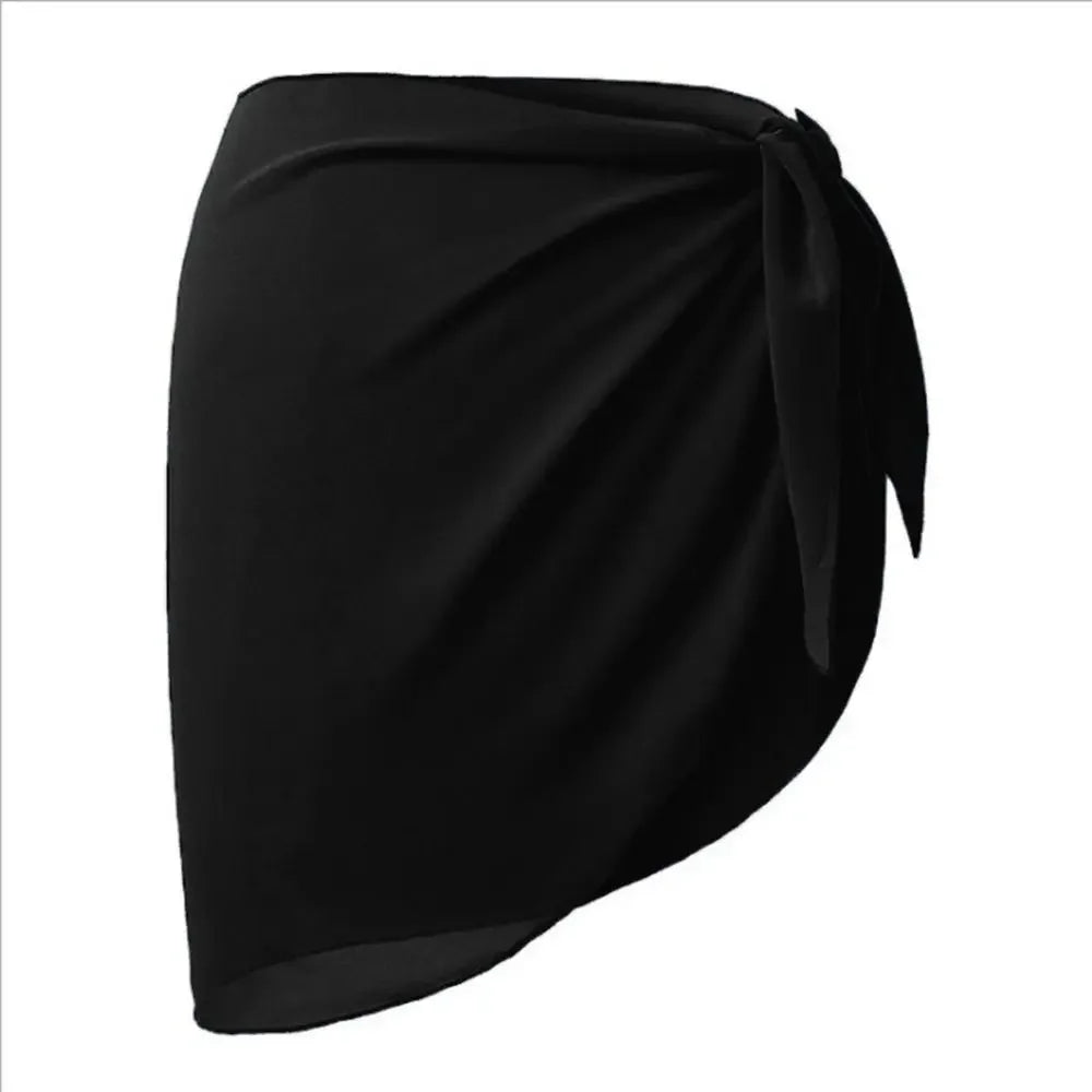 AMEHE Women's Sheer Chiffon Sarong Wrap Beach Cover-Up Skirt