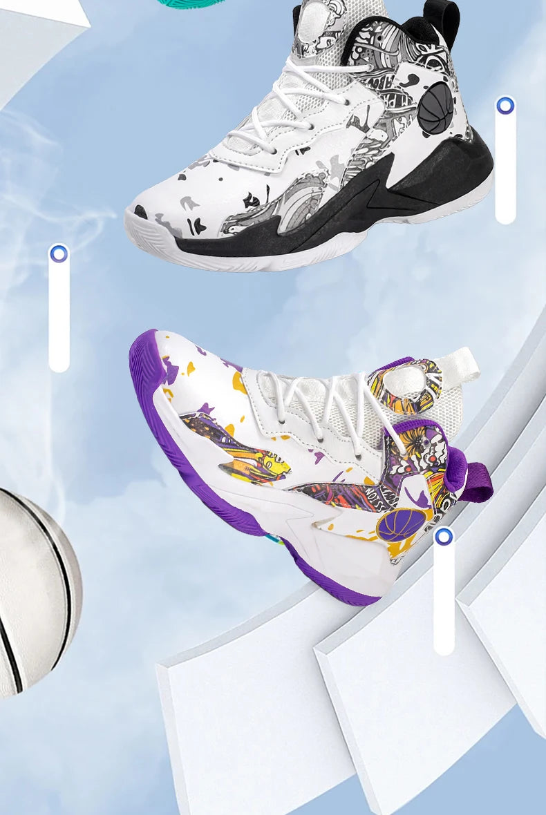 Children’s Basketball Shoes – High-Top, Anti-Slip Trainers