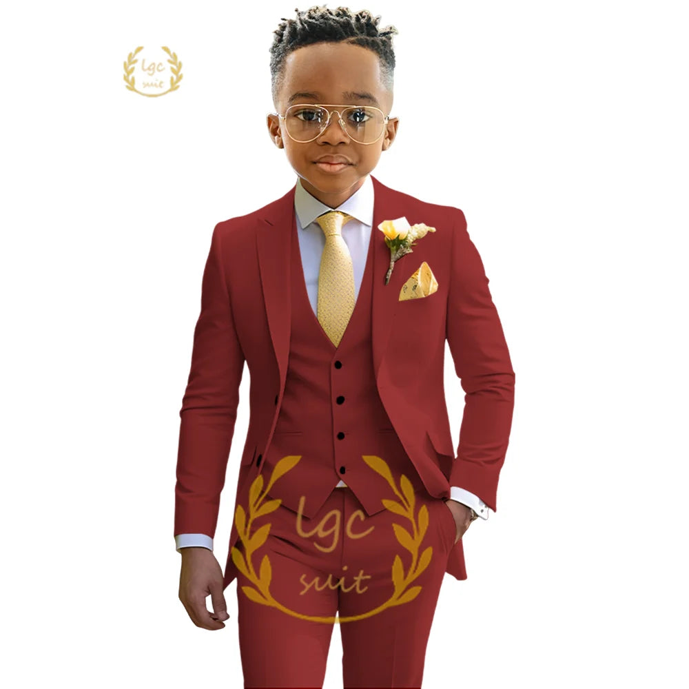 Boys’ Dress Suit – Ivory Wedding & Dinner Ceremony Outfit