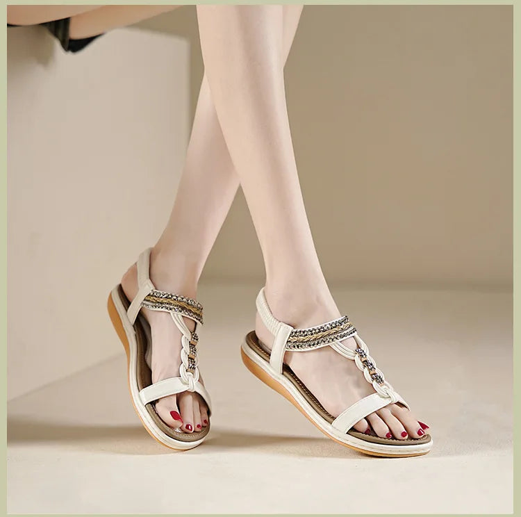Women’s Soft Sole Sandals – Breathable, Anti-Slip Flats
