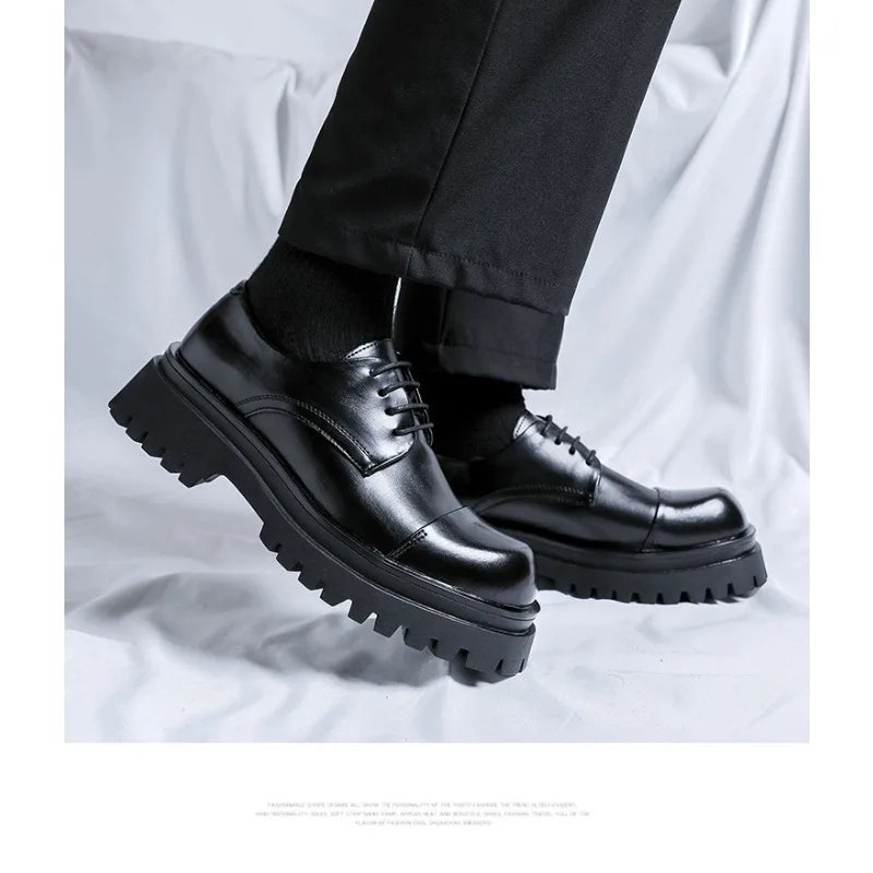 Men’s Fashion Leather Shoes – Versatile Party & Office Footwear