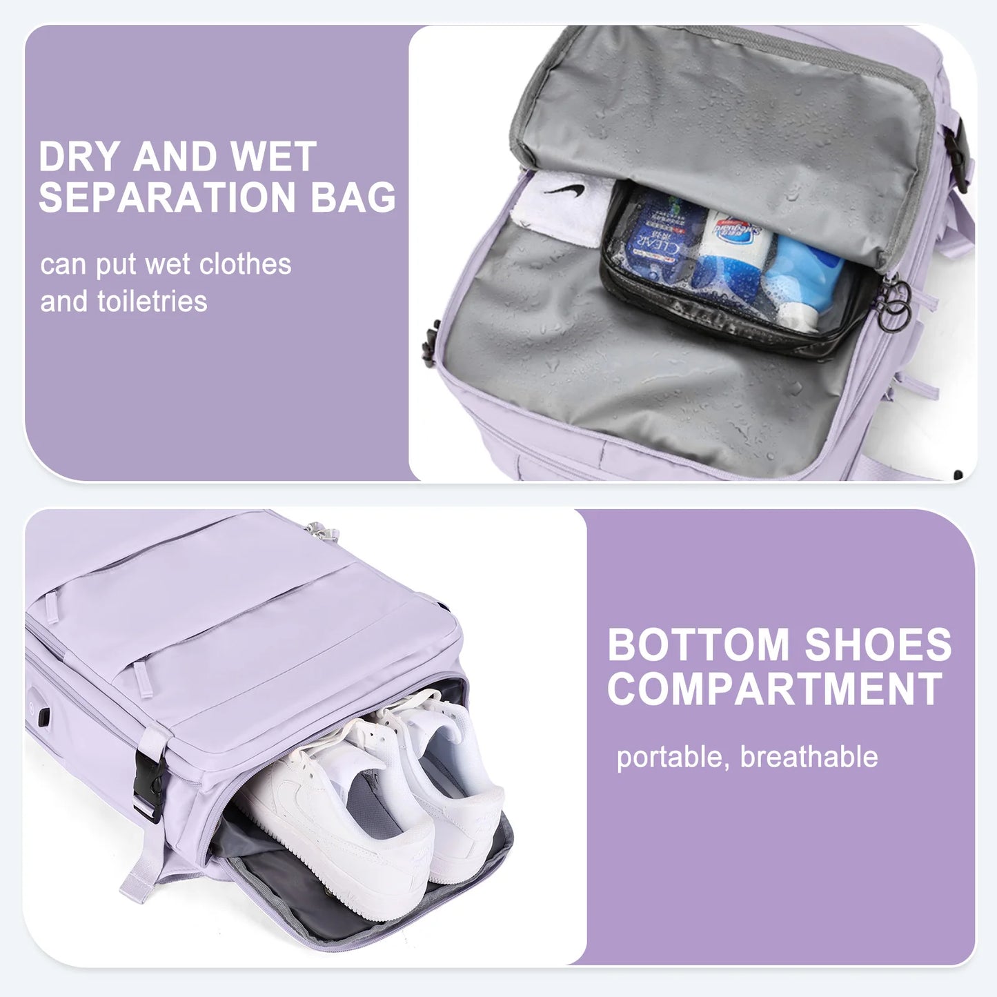 Women’s TSA-Approved Travel Laptop Backpack – Carry-On Weekender Bag