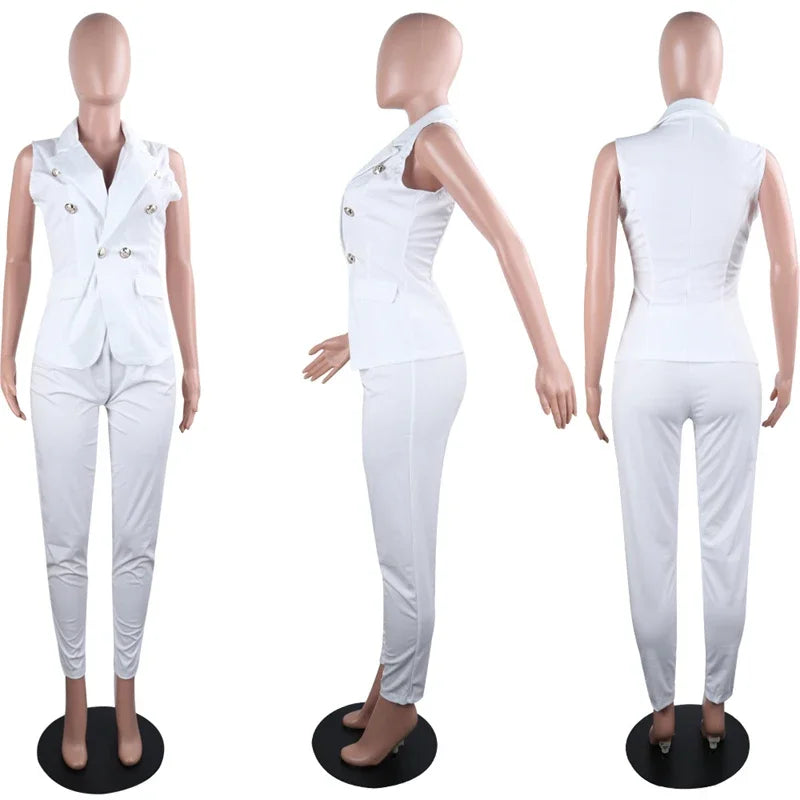 AMEHE Women’s 2-Piece Office Matching Suit Set