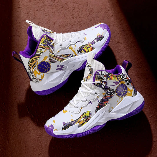 Children’s Basketball Shoes – High-Top, Anti-Slip Trainers