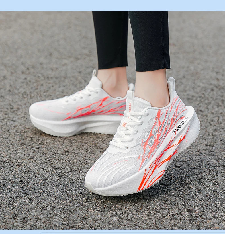 Men's & Women's Carbon Plate Running Shoes – Lightweight Breathable Athletic Sneakers for Training & Jogging