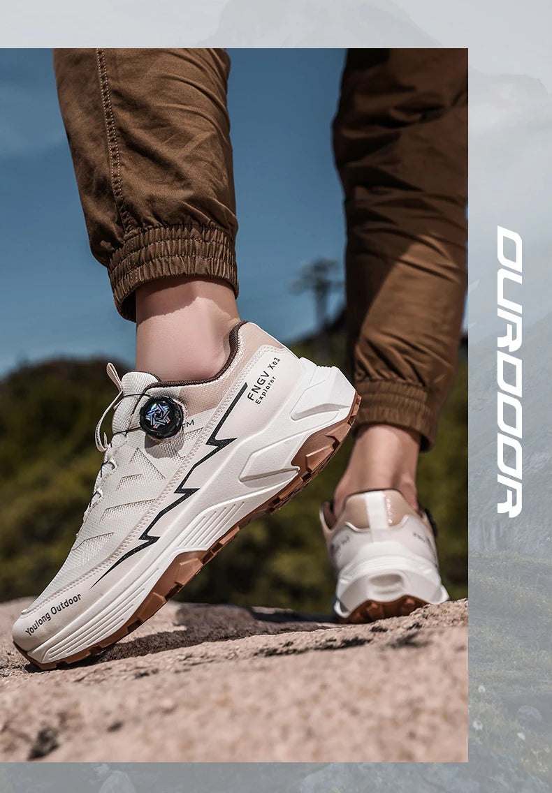 Men’s Running Shoes 2026 – Breathable Mesh Hiking & Walking Sneakers for Outdoor Sports & Cushion Comfort