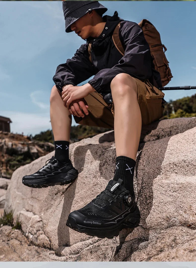 Men’s Running Shoes 2026 – Breathable Mesh Hiking & Walking Sneakers for Outdoor Sports & Cushion Comfort