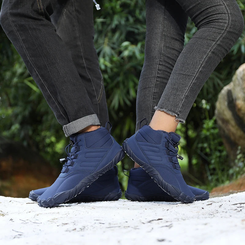 Winter Barefoot Shoes – Waterproof Non-Slip Outdoor Sneakers for Men & Women