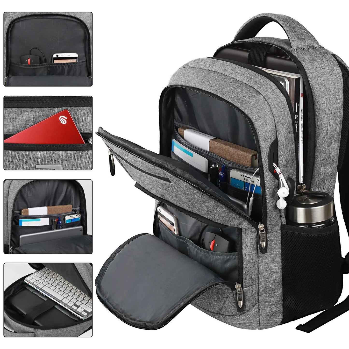 Men's Ergonomic Waterproof Travel Backpack