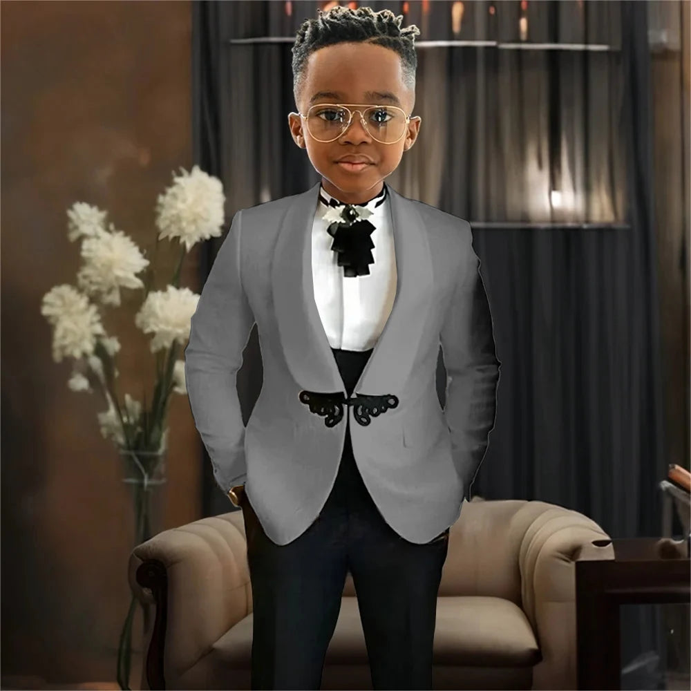 AMEHE Boys’ Luxury 3-Piece Tuxedo