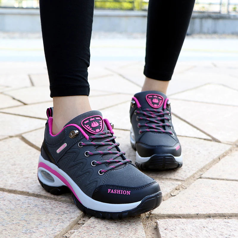 Ladies’ Chunky Wedge Sneakers – Designer Casual Sports Shoes
