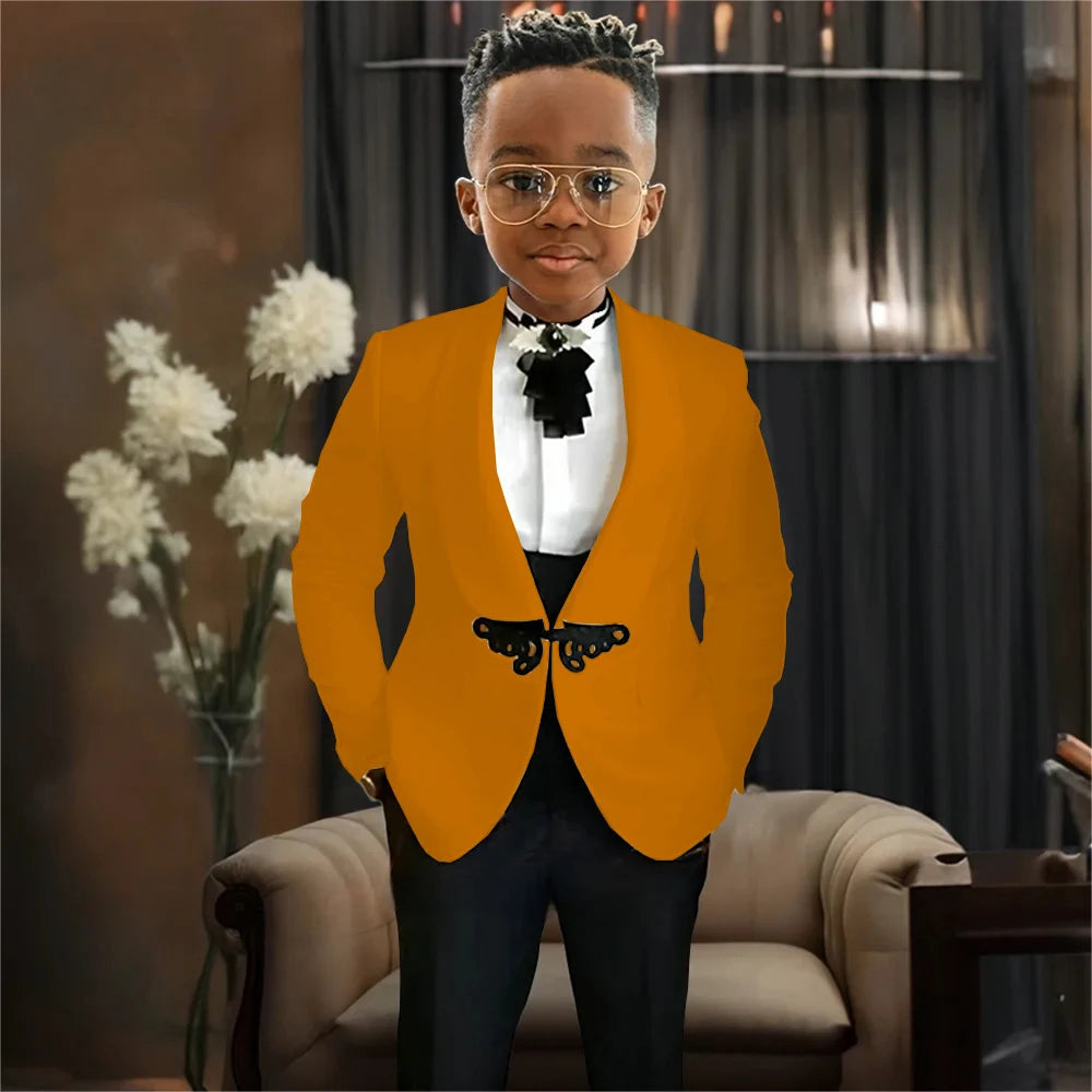 AMEHE Boys’ Luxury 3-Piece Tuxedo