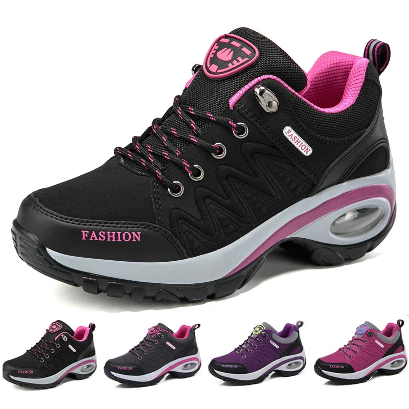 Ladies’ Chunky Wedge Sneakers – Designer Casual Sports Shoes