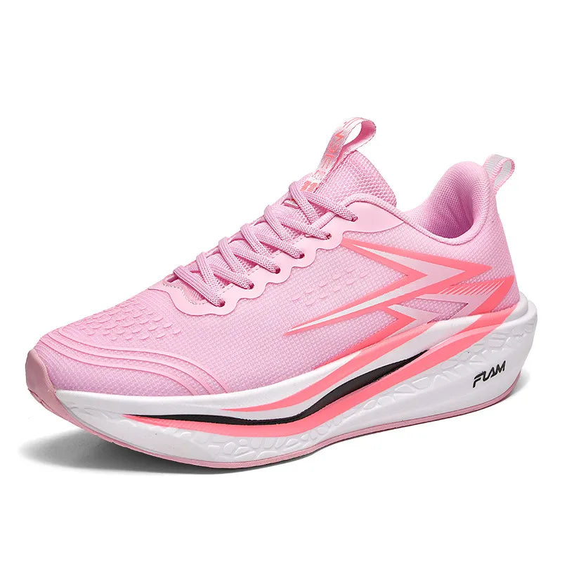 Carbon Plate Running Shoes – Marathon Athletic Sneakers for Men & Women, Lightweight Breathable Sports & Walking Shoes