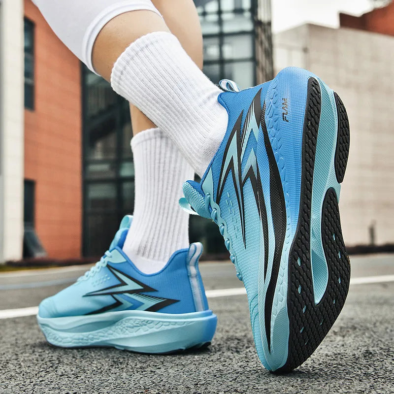 Carbon Plate Running Shoes – Marathon Athletic Sneakers for Men & Women, Lightweight Breathable Sports & Walking Shoes